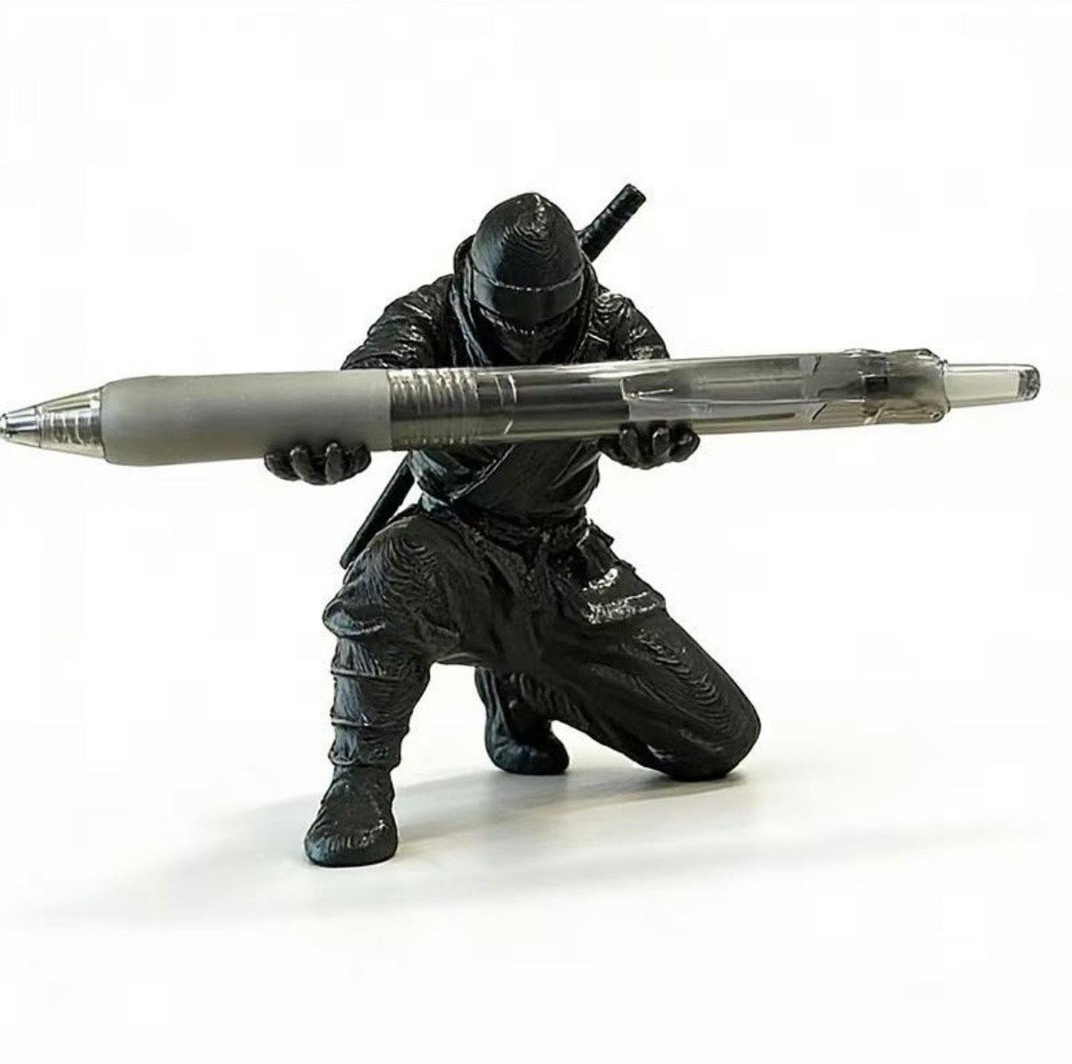 Ninja Warrior Pen Holder Desk Organizer Figurine