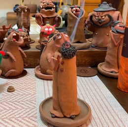 Handmade Daruma Smoker Incense Burner